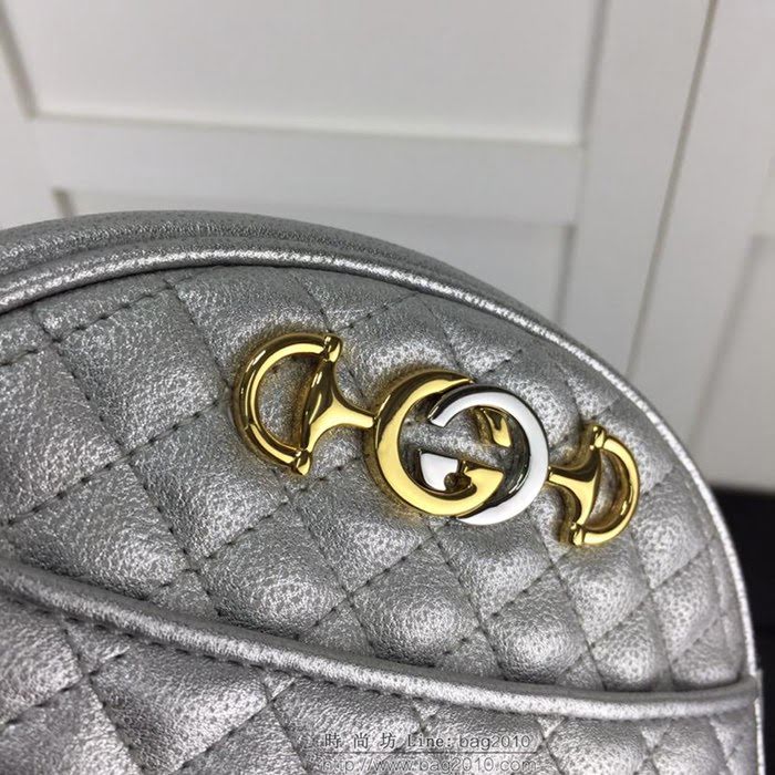 GUCCI古馳 新款 專櫃品質 原單 534951 銀色 菱形 鏈條 斜跨小包HY1423